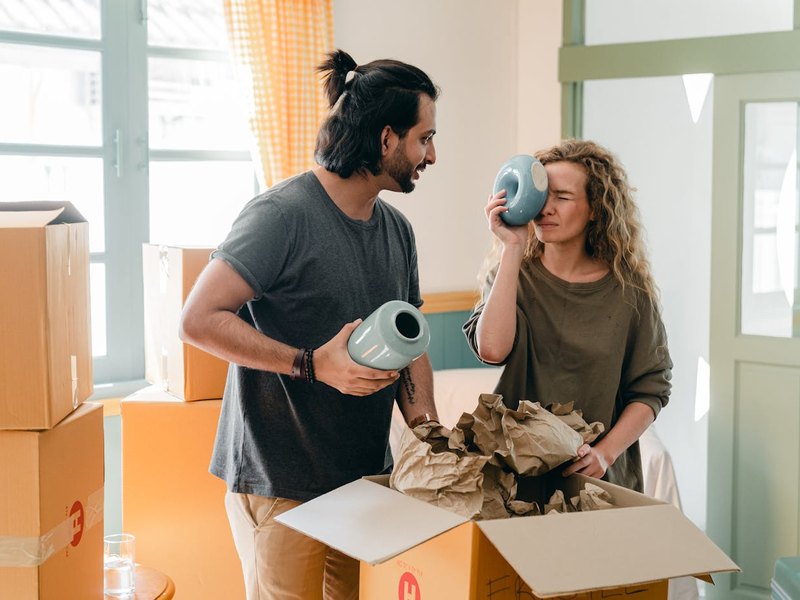 Senior Moving Company movers at work in Farmers Branch