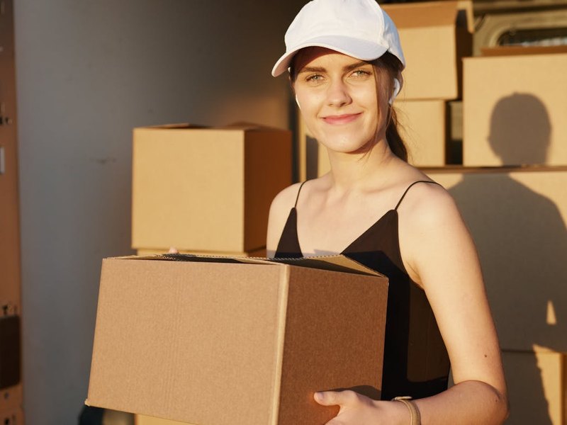Senior Moving Company movers at work in Farmers Branch